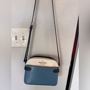 Kate Spade blue and cream Crossbody Bag